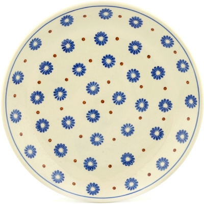 Polish Pottery Dinner Plate 10&frac12;-inch Aster Polka Dot