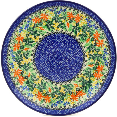 Polish Pottery Dinner Plate 10&frac12;-inch Bells And Ivy UNIKAT