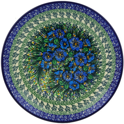 Polish Pottery Dinner Plate 10&frac12;-inch Bloomimg Meadow UNIKAT