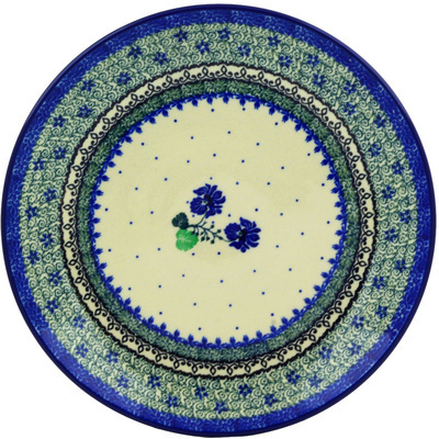 Polish Pottery Dinner Plate 10&frac12;-inch Blue Ambrosia