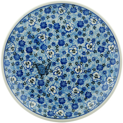 Polish Pottery Dinner Plate 10&frac12;-inch Blue Calico