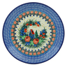 Polish Pottery Dinner Plate 10&frac12;-inch Blue Escape UNIKAT