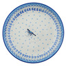 Polish Pottery Dinner Plate 10&frac12;-inch Blue Grove