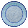 Polish Pottery Dinner Plate 10&frac12;-inch Blue Lagoon Whimsy UNIKAT