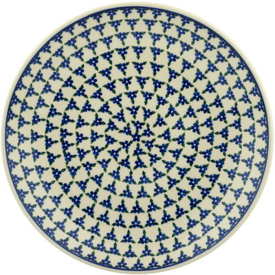Polish Pottery Dinner Plate 10&frac12;-inch Blue Mandala