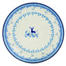 Polish Pottery Dinner Plate 10&frac12;-inch Blue Mistic Winter