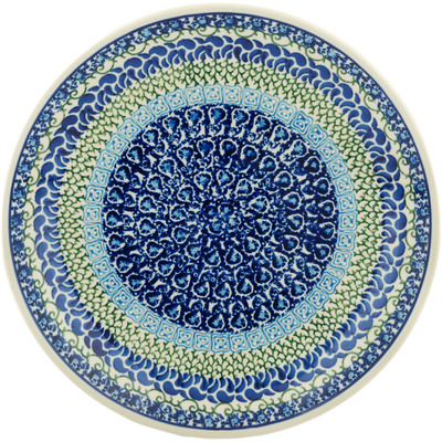 Polish Pottery Dinner Plate 10&frac12;-inch Blue Passion