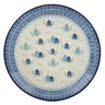 Polish Pottery Dinner Plate 10&frac12;-inch Blue Town