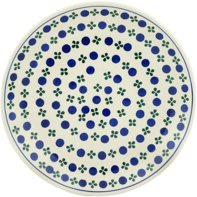 Polish Pottery Dinner Plate 10&frac12;-inch Blueberry Blossoms