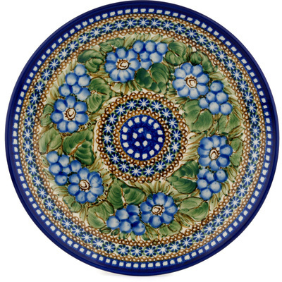 Polish Pottery Dinner Plate 10&frac12;-inch Blueberry Garden UNIKAT