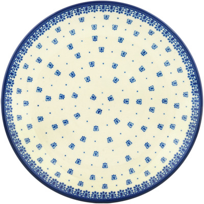 Polish Pottery Dinner Plate 10&frac12;-inch Butterfly Dots