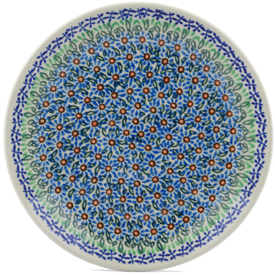Polish Pottery Dinner Plate 10&frac12;-inch Chicory Blue Meadow