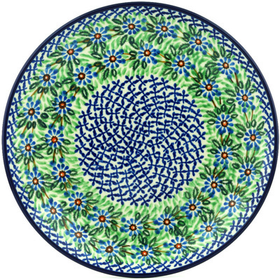 Polish Pottery Dinner Plate 10&frac12;-inch Chicory Wreath
