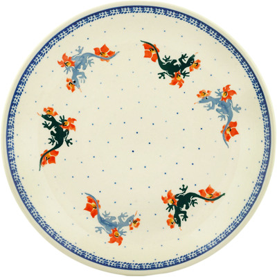 Polish Pottery Dinner Plate 10&frac12;-inch Children&#039;s Dragon Play
