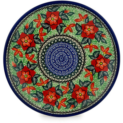 Polish Pottery Dinner Plate 10&frac12;-inch Chinoiserie Chic UNIKAT
