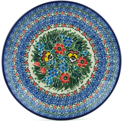 Polish Pottery Dinner Plate 10&frac12;-inch Country Bouquet UNIKAT