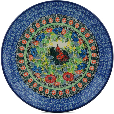 Polish Pottery Dinner Plate 10&frac12;-inch Country Cabin UNIKAT