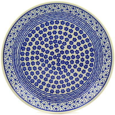 Polish Pottery Dinner Plate 10&frac12;-inch Daisy Bubbles