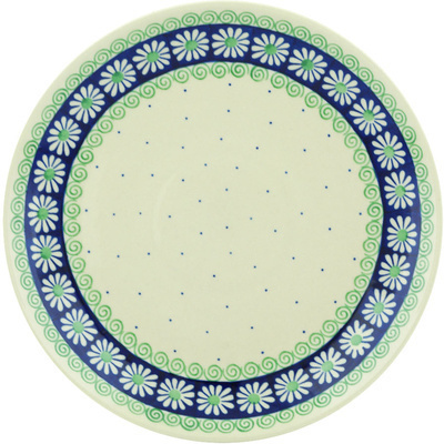 Polish Pottery Dinner Plate 10&frac12;-inch Daisy Swirl