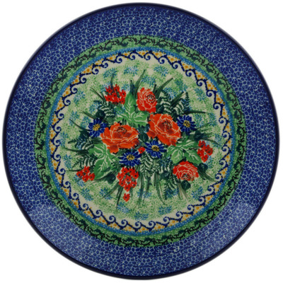 Polish Pottery Dinner Plate 10&frac12;-inch Divine Meadow UNIKAT