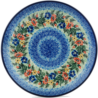 Polish Pottery Dinner Plate 10&frac12;-inch Dream Wreath UNIKAT