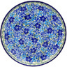 Polish Pottery Dinner Plate 10&frac12;-inch Fields Of Blue UNIKAT