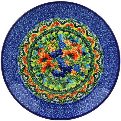 Polish Pottery Dinner Plate 10&frac12;-inch Floral Bounty UNIKAT