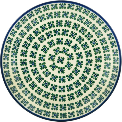 Polish Pottery Dinner Plate 10&frac12;-inch Four Square Dots