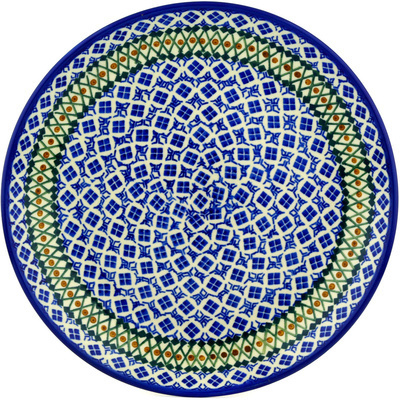 Polish Pottery Dinner Plate 10&frac12;-inch Four Square