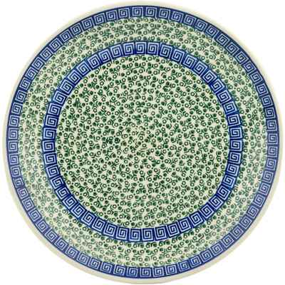 Polish Pottery Dinner Plate 10&frac12;-inch Greek Garden