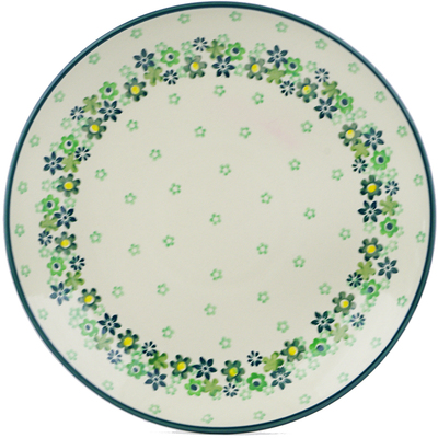 Polish Pottery Dinner Plate 10&frac12;-inch Green Wreath
