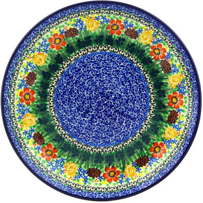 Polish Pottery Dinner Plate 10&frac12;-inch In The Tall Grass UNIKAT