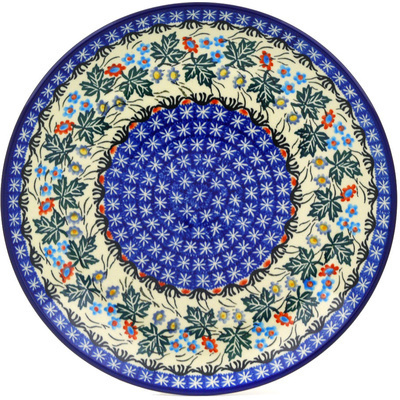 Polish Pottery Dinner Plate 10&frac12;-inch Ivy Wreath UNIKAT