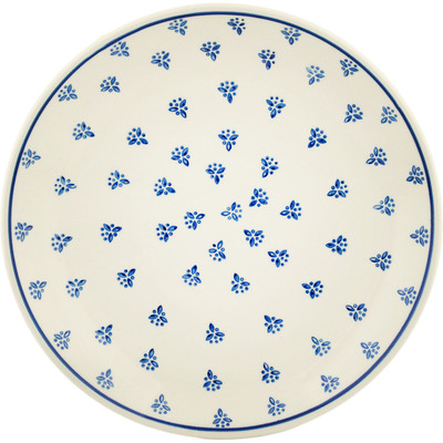 Polish Pottery Dinner Plate 10&frac12;-inch Little Blue Bouquet