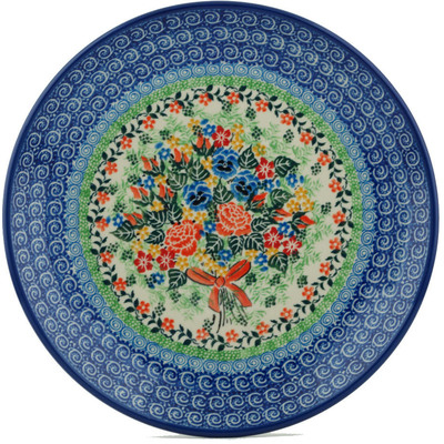 Polish Pottery Dinner Plate 10&frac12;-inch Lovely Beauty UNIKAT