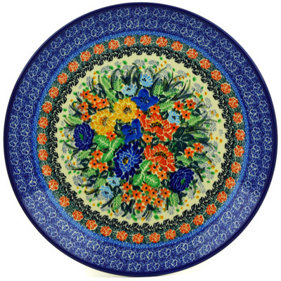 Polish Pottery Dinner Plate 10&frac12;-inch Magnificent Meadow UNIKAT