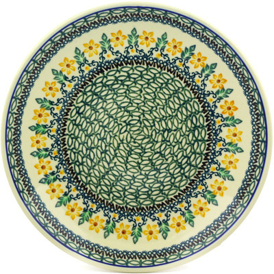 Polish Pottery Dinner Plate 10&frac12;-inch Morning Blossoms