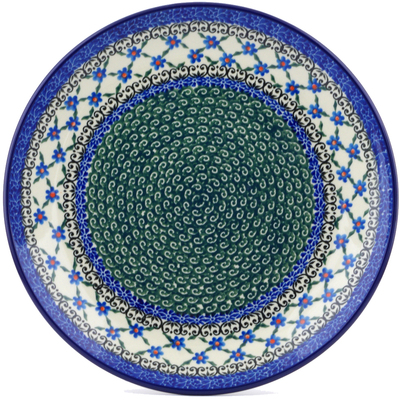 Polish Pottery Dinner Plate 10&frac12;-inch Quilted Wildflower