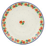 Polish Pottery Dinner Plate 10&frac12;-inch Red Poppy Chain