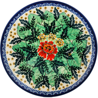 Polish Pottery Dinner Plate 10&frac12;-inch Ring Around The Rosey UNIKAT