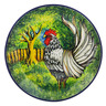 Polish Pottery Dinner Plate 10&frac12;-inch Royal Country Rooster UNIKAT