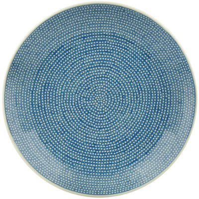 Polish Pottery Dinner Plate 10&frac12;-inch Simply Blue UNIKAT