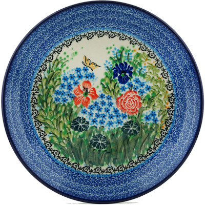 Polish Pottery Dinner Plate 10&frac12;-inch Spring Paradise UNIKAT
