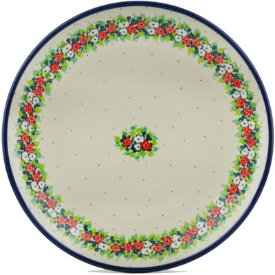 Polish Pottery Dinner Plate 10&frac12;-inch Spring Vintage Bouquet