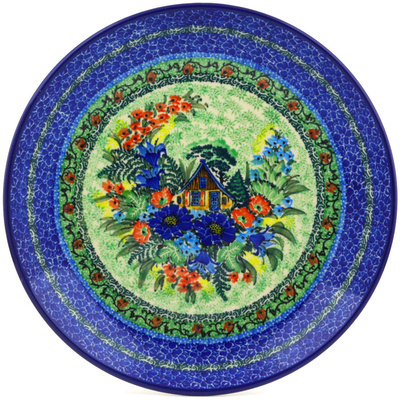 Polish Pottery Dinner Plate 10&frac12;-inch Springtime Chalet UNIKAT