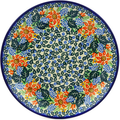 Polish Pottery Dinner Plate 10&frac12;-inch Starflowers And Ivy UNIKAT