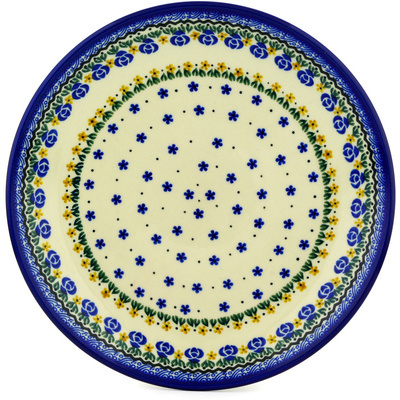 Polish Pottery Dinner Plate 10&frac12;-inch Summer Dasies