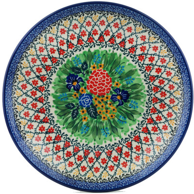 Polish Pottery Dinner Plate 10&frac12;-inch Superb Sequence UNIKAT