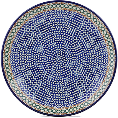 Polish Pottery Dinner Plate 10&frac12;-inch Wave Of Circles