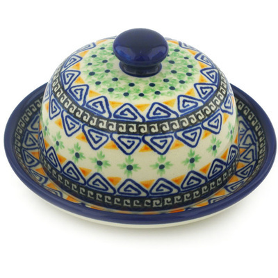 Polish Pottery Dish with Cover 5&quot;